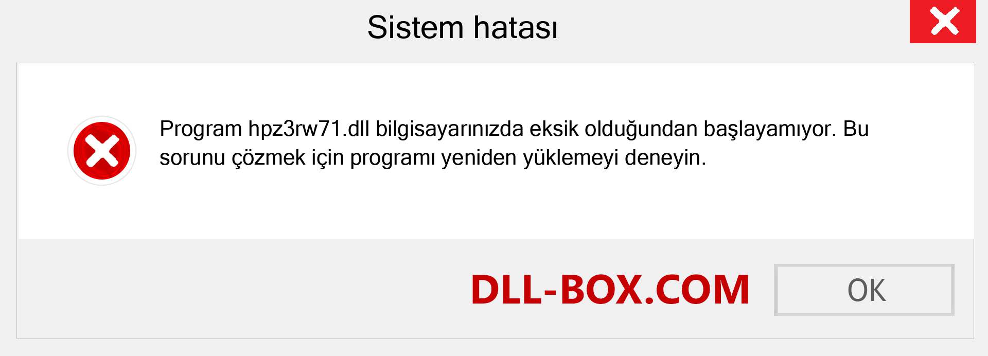 hpz3rw71.dll dosyası eksik mi? Windows 7, 8, 10 için İndirin - Windows'ta hpz3rw71 dll Eksik Hatasını Düzeltin, fotoğraflar, resimler